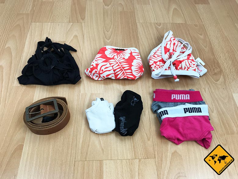 Packliste Thailand Frau Bikini Unterwäsche