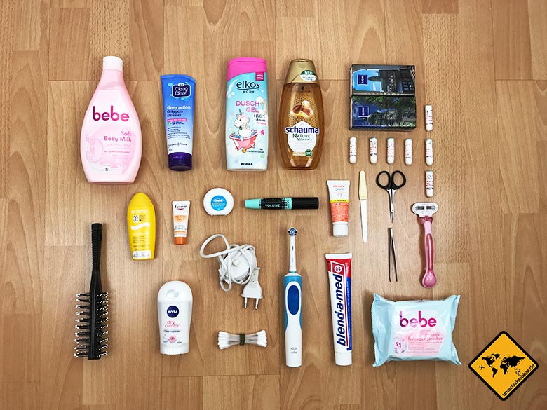 Packliste Thailand Frau Drogerie