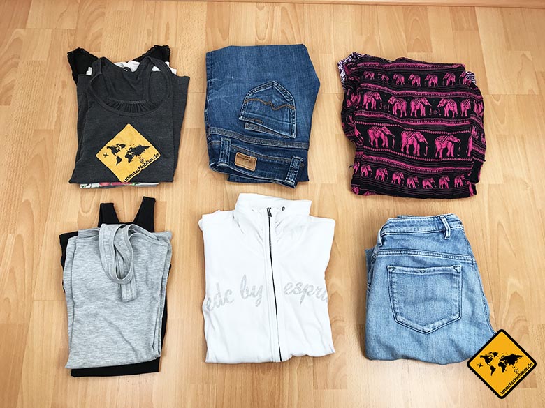 Packliste Thailand Frau Kleidung
