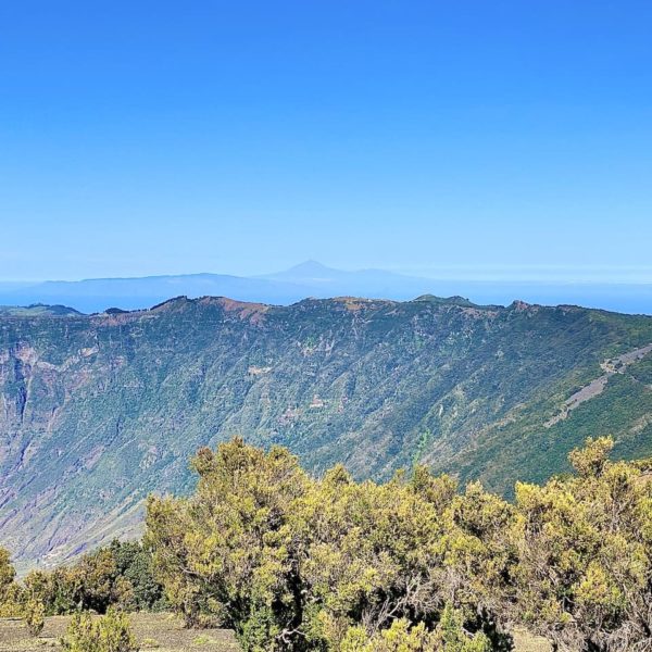 Pico de Malpaso Ausblick nach Teneriffa