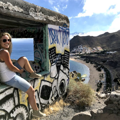Am Mirador Las Teresitas kannst du den schönen Ausblick auf den Strand und den Ort San Andrés genießen