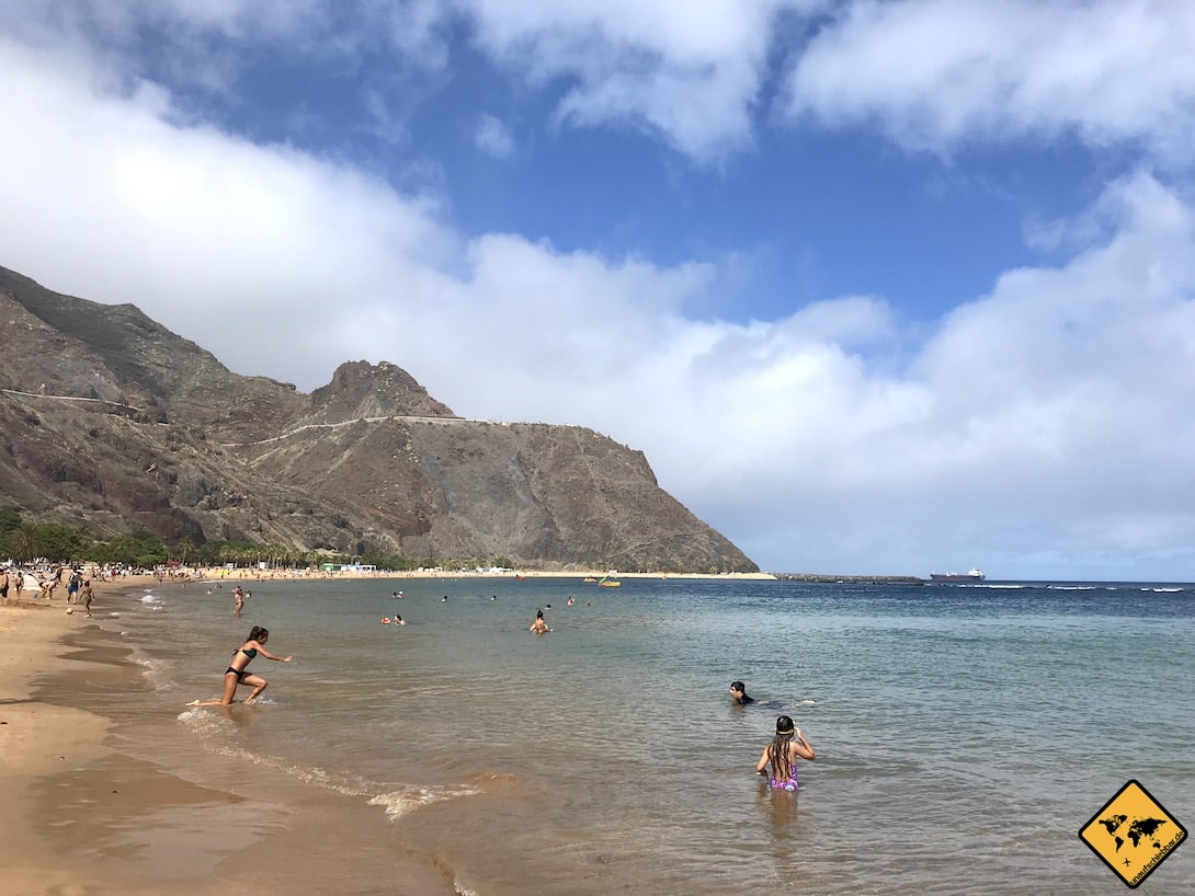 Die Wasserqualität am Playa Teresitas ist sehr gut und der flache Strand ist auch für Kinder gut geeignet