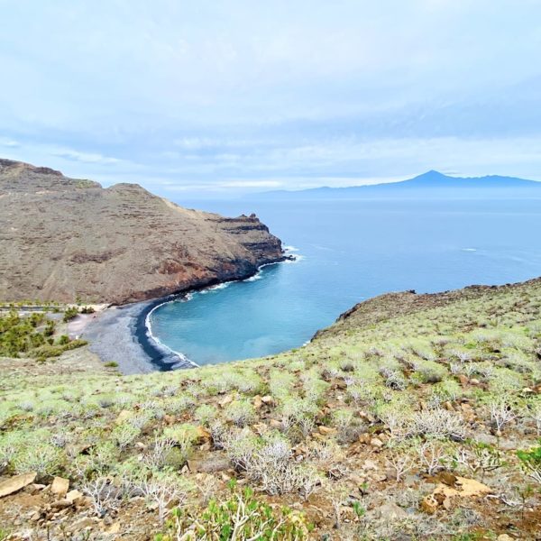 Playa de Ávalo mit Teneriffa Blick