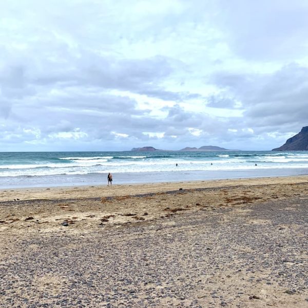 Playa de Famara raues Wetter