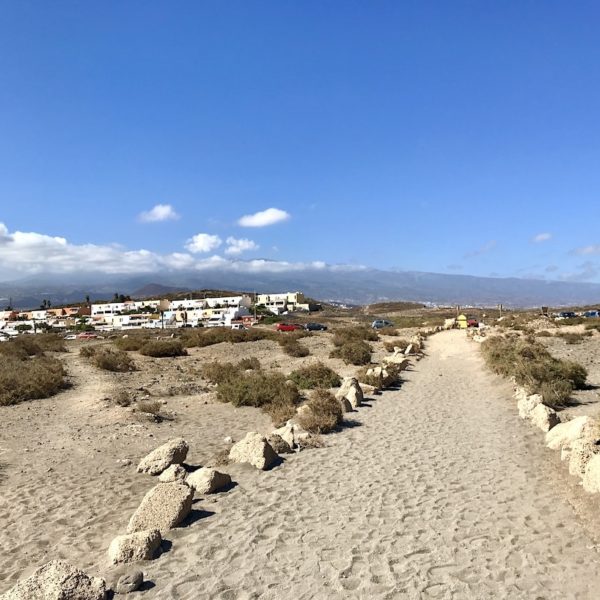 Playa de La Tejita El Médano Teneriffa Weg