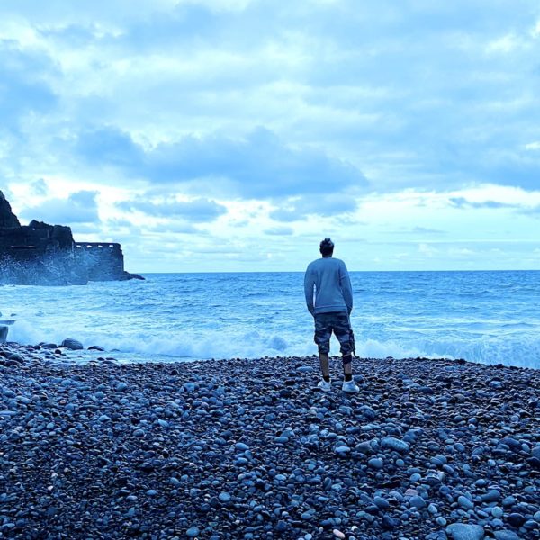 Playa de Vallehermoso am Abend