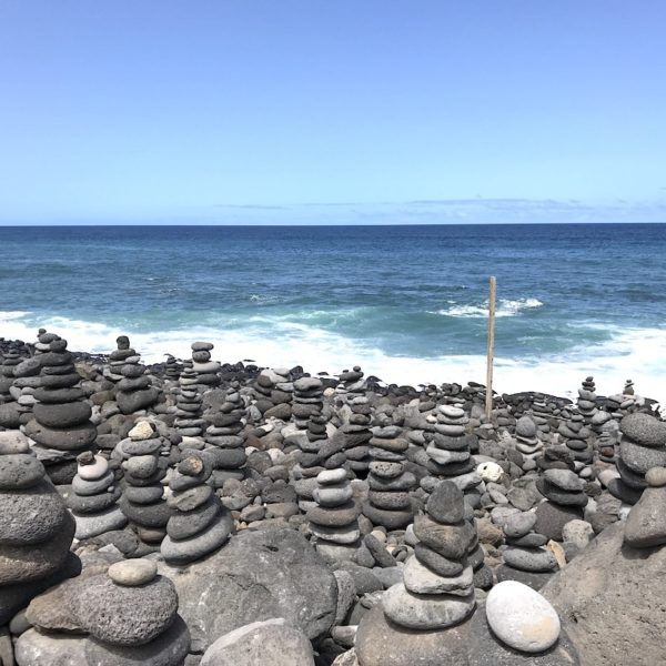 Playa del Castillo Steingarten Teneriffa