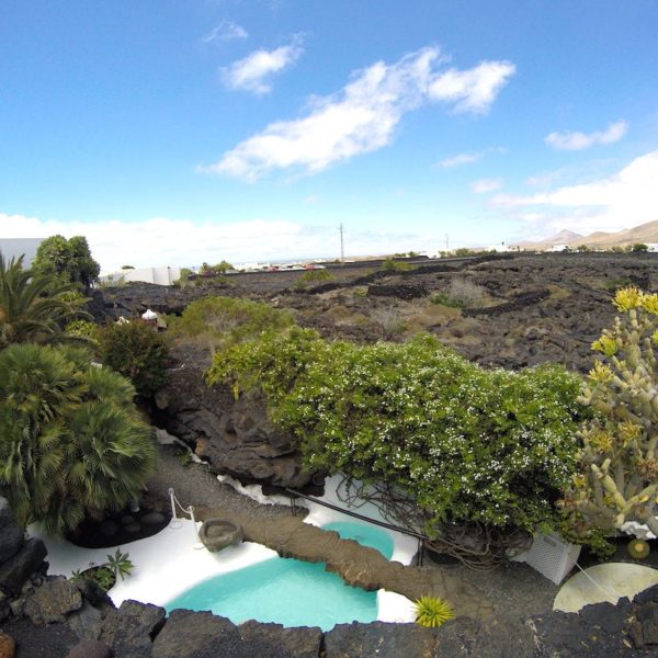 Pool Garten Lava César Manrique Stiftung Lanzarote