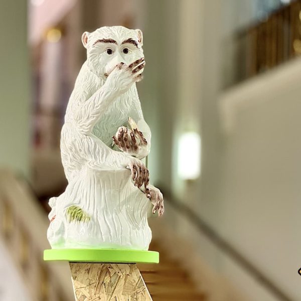 Porzellan Affe Manufaktur Meissen