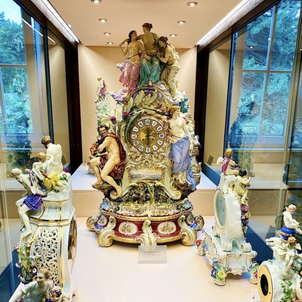 Porzellan Uhr Meissen