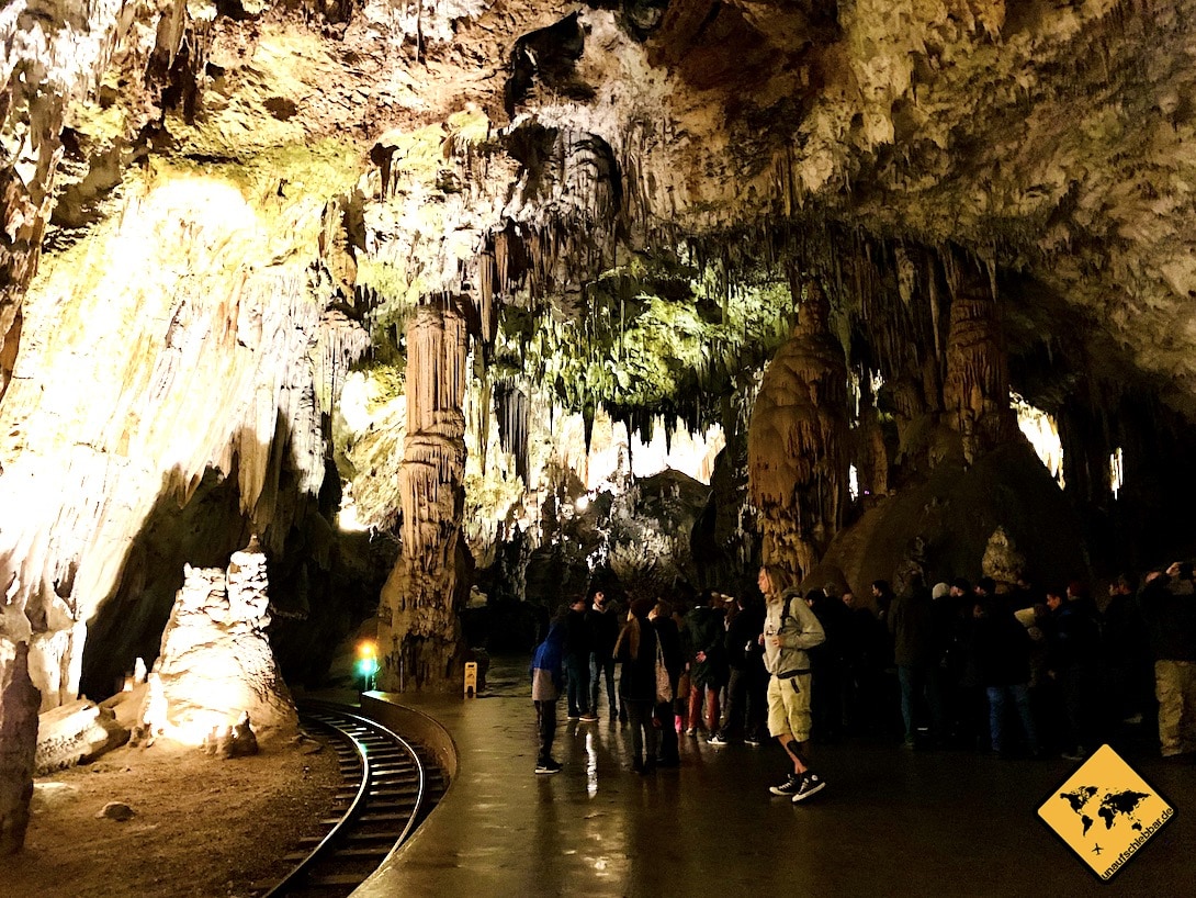 Postojna Höhle Bahnschienen