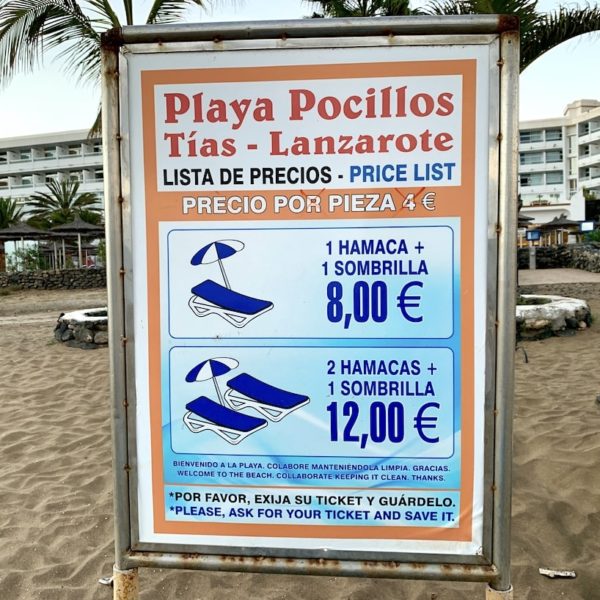 Preise Liegen Puerto del Carmen Lanzarote