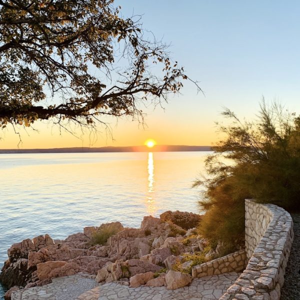 Promenade Sonnenuntergang Novi