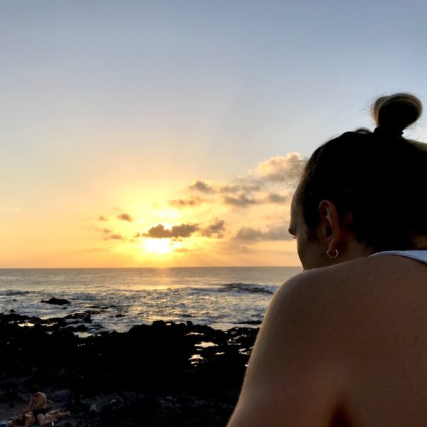 Punta del Hidalgo Teneriffa Sonnenuntergang