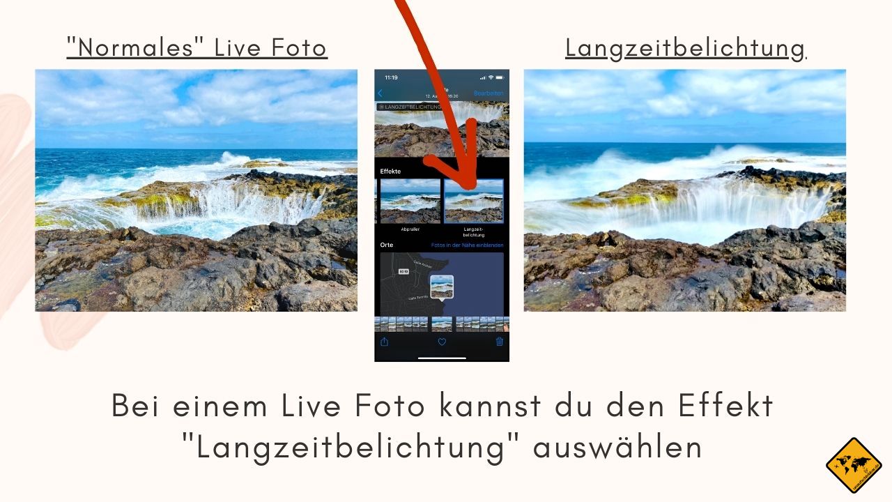Reise Fotografie iPhone Live Modus Langzeitbelichtung