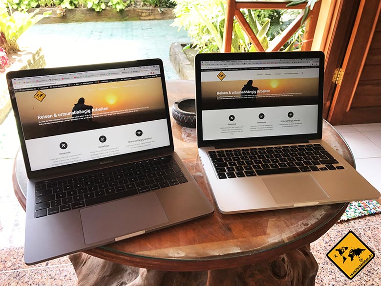 Reise Laptop MacBook Pro Spacegrey unsere Notebooks