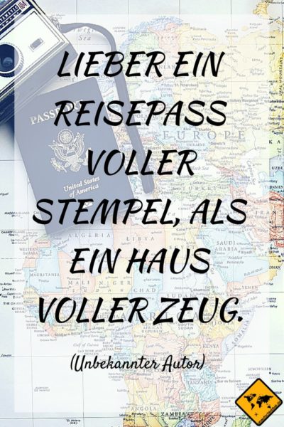 Reise Zitate Reisepass