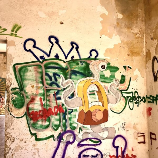Ruinen Graffiti Geisterstadt Abades Teneriffa