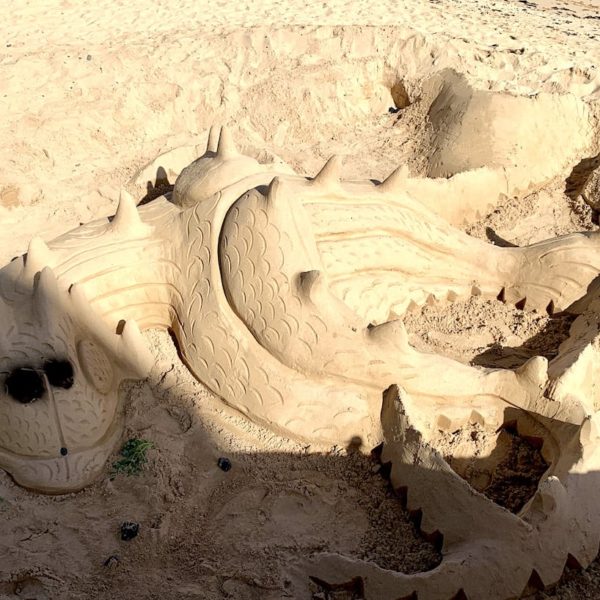 Sand-Dinosaurier Fuerteventura Corralejo