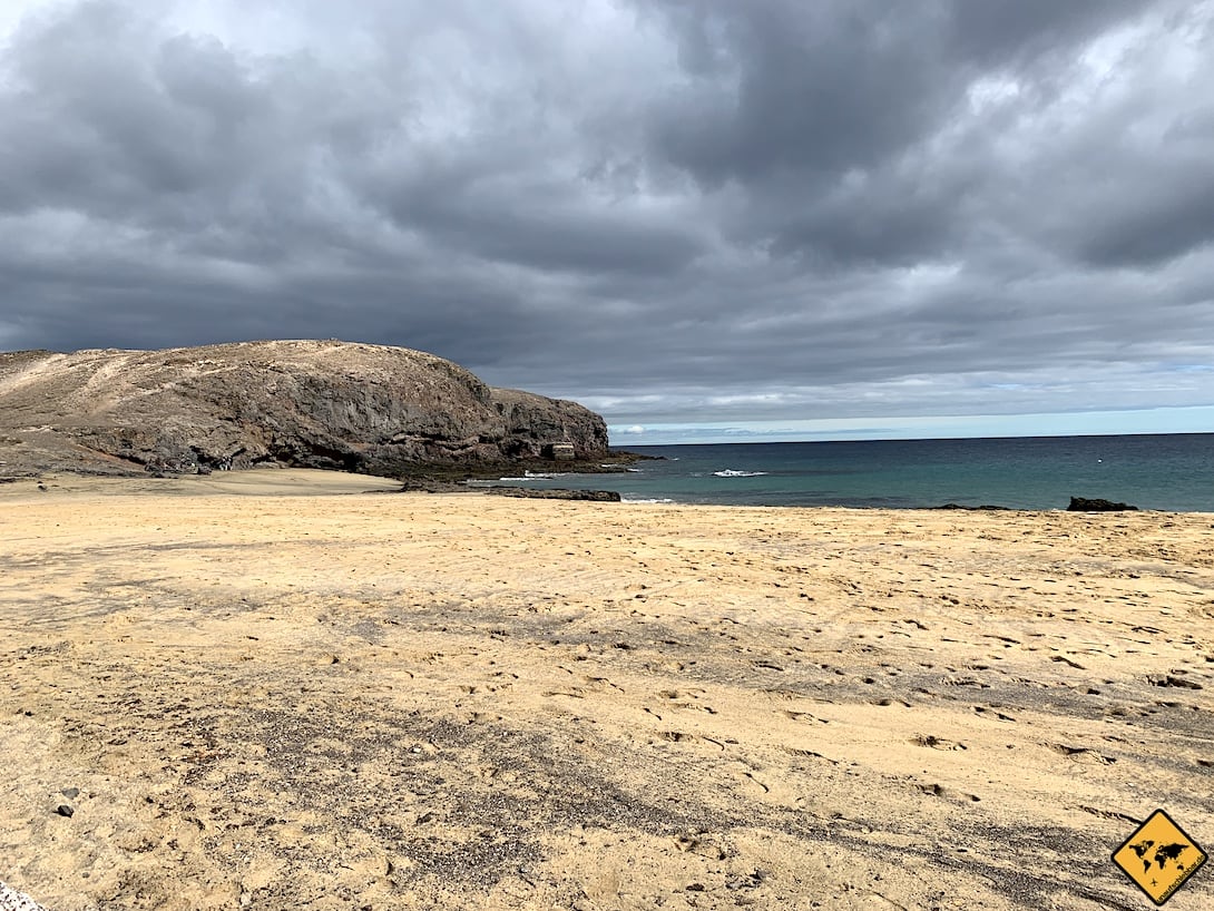 Sand Playa Puerto Muelas Papagayo Strände Lanzarote