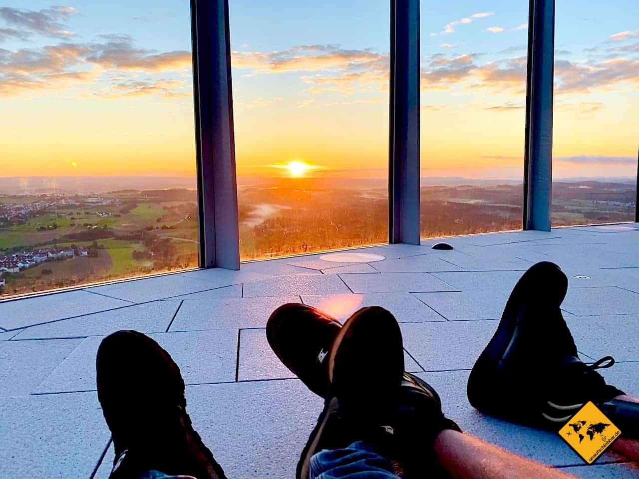 Schwarzwald Sehenswürdigkeiten Sonnenuntergang TK Elevator Testturm