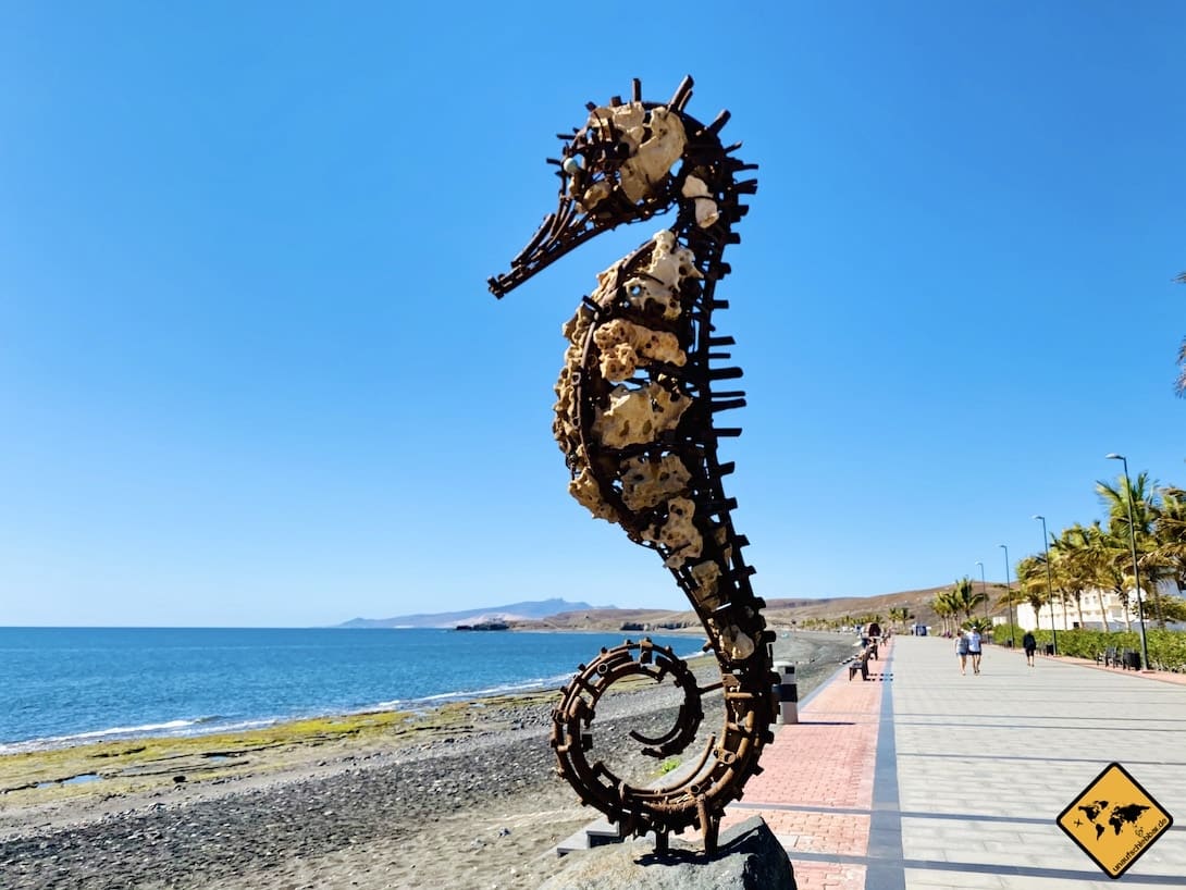 Seepferdchen Skulptur Tarajalejo Fuerteventura