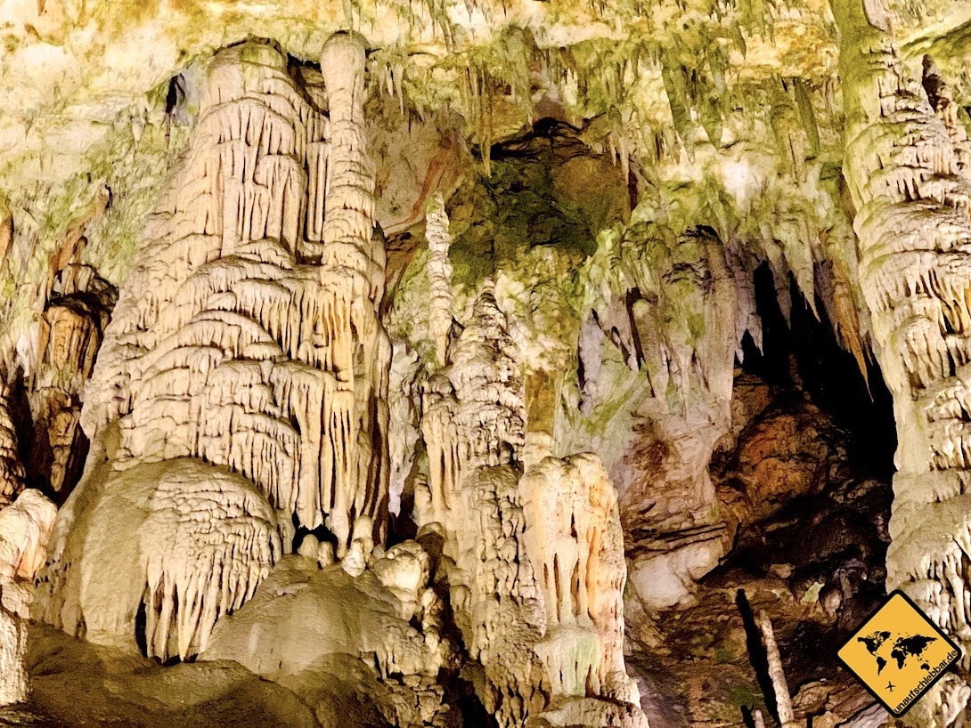 Slowenien Postojna Höhle Tropfsteine