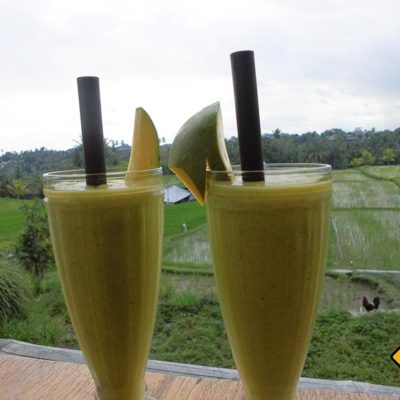 Smoothies im Garlik Organik Restaurant Ubud