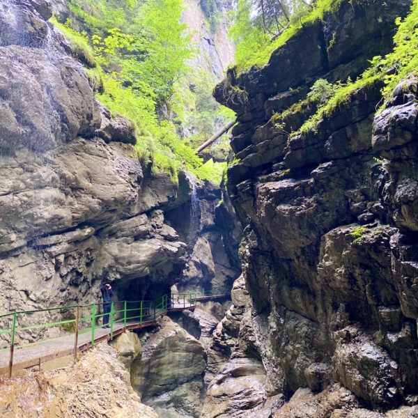 Sommer Wanderung Breitachklamm Weg
