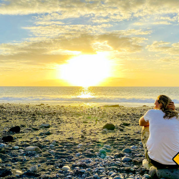 Sonnenuntergang La Palma Puerto Naos Strand