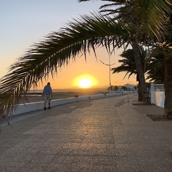 Sonnenuntergang Promenade Puerto del Carmen Lanzarote