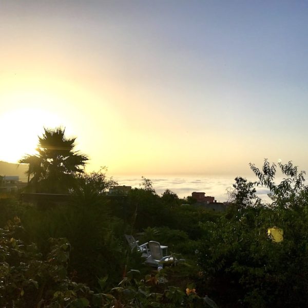 Sonnenuntergang Wolken Icod Teneriffa
