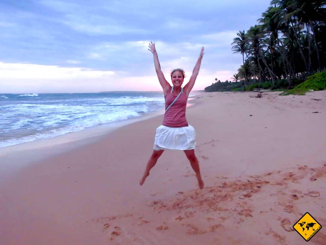 Sri Lanka Regenzeit Vorteil einsamer Strand