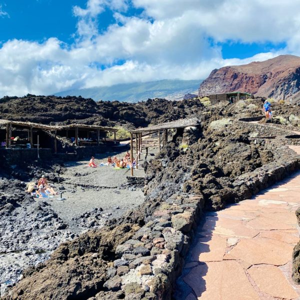 Strand Grillbereich Playa de Tacoron