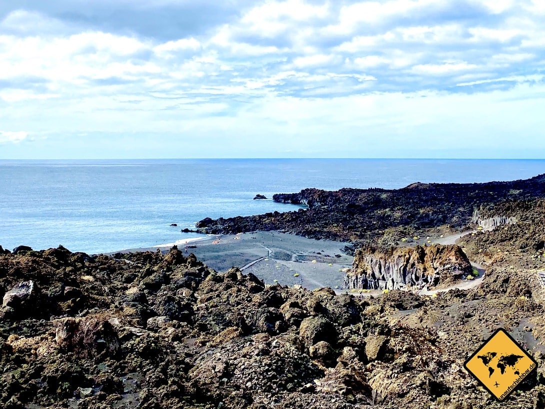 Strand La Palma Lavafeld