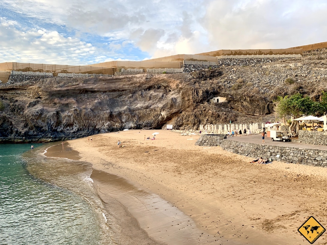 Strand flach abfallend Playa Abama Teneriffa