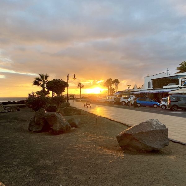 Strandpromenade Sonnenuntergang Puerto del Carmen Lanzarote