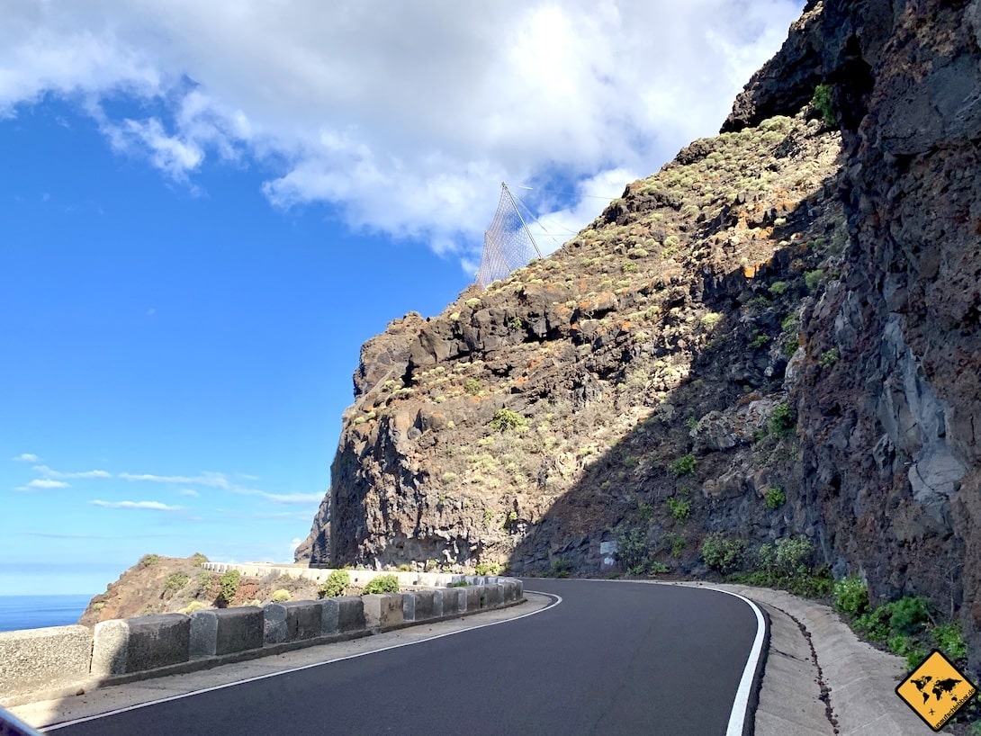 Straße Punta de Teno Teneriffa