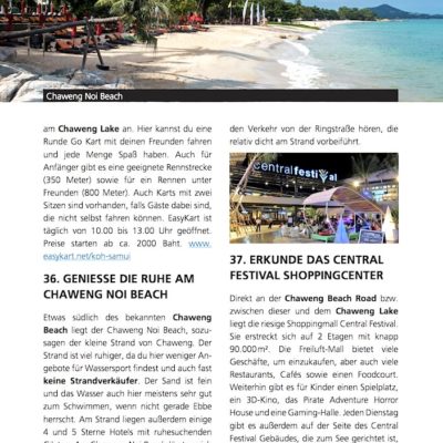 Südthailand Koh Samui Reiseführer Infoblatt