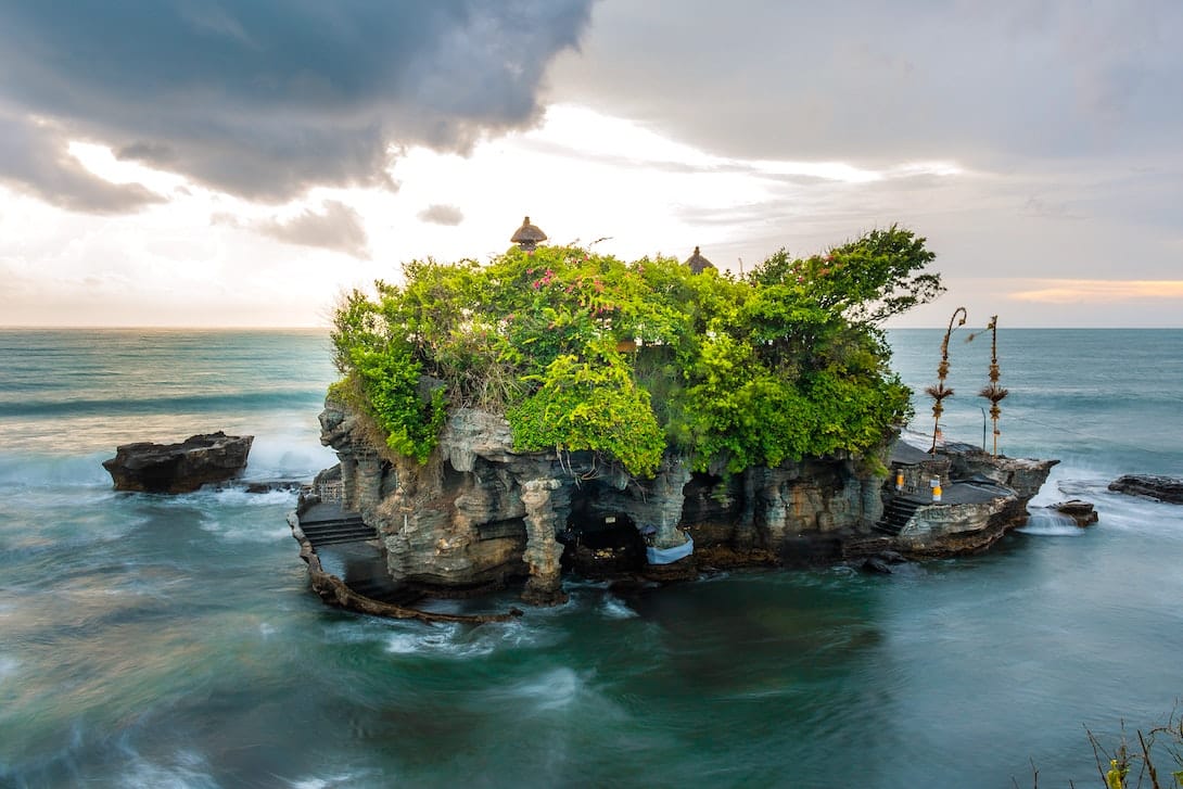 Tanah Lot Tempel Bali leer