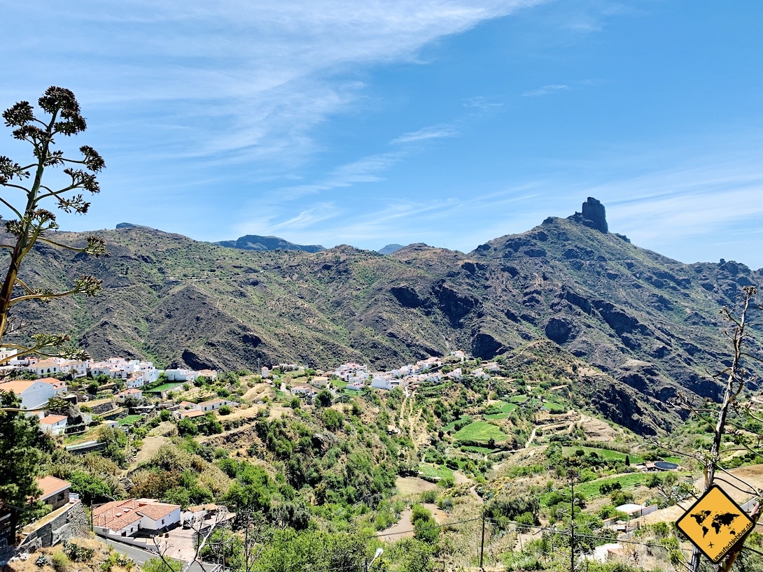 Tejeda Ausblick Ort Roque Bentayga