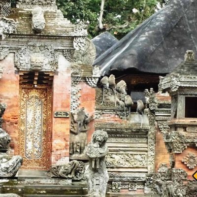 Tempel im Affenwald in Ubud