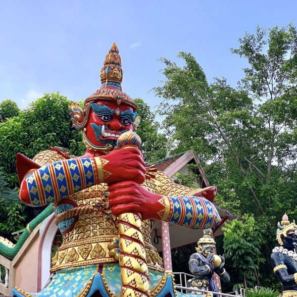 Tempelwächter Wat Khao Rang Samakkhitham Phuket Town