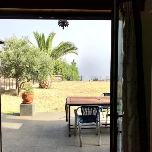 Teneriffa AirBnB Teide Wohnzimmer Blick