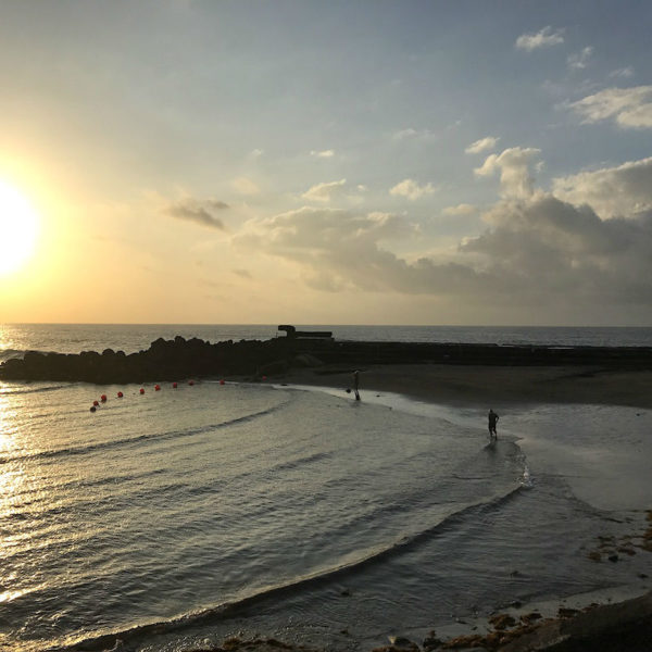 Teneriffa Bajamar Strand Abend