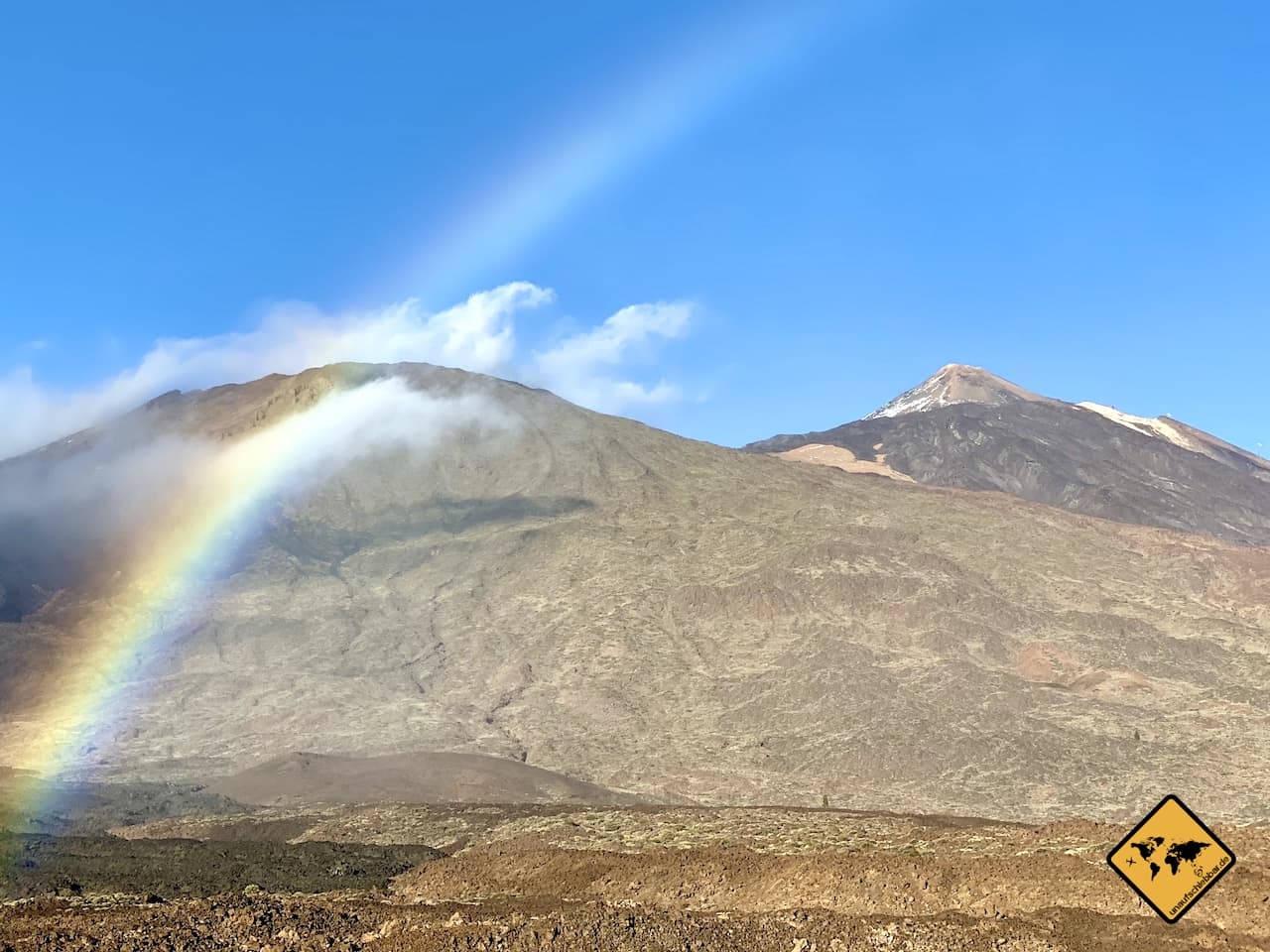 Teneriffa Bilder Teide Vulkan Regenbogen