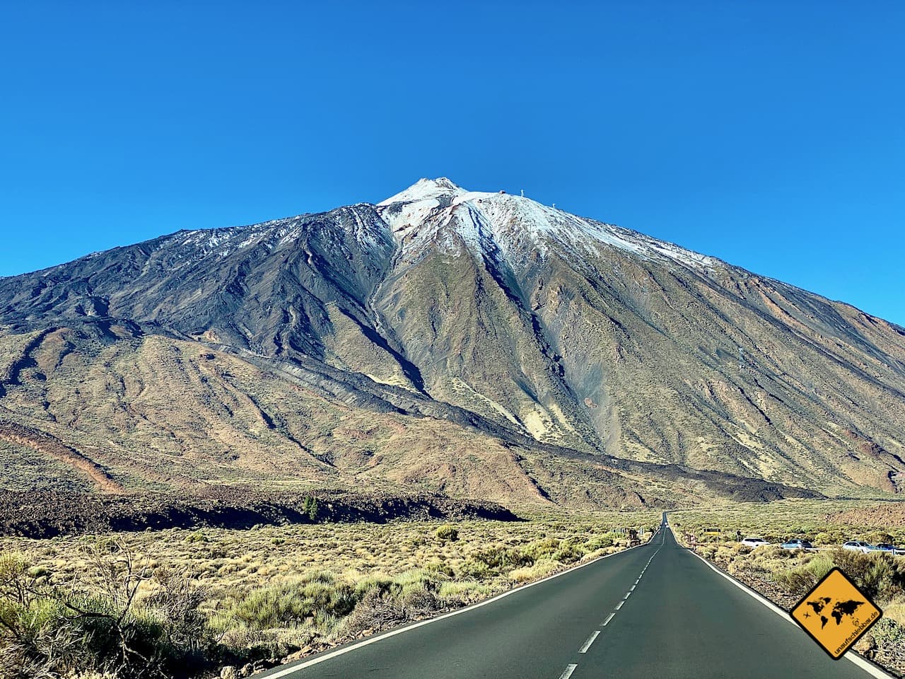 Teneriffa Teide Vulkan Schnee Gipfel