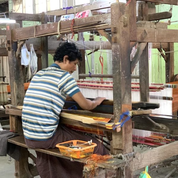 Textil-Weberei Amarapura Myanmar