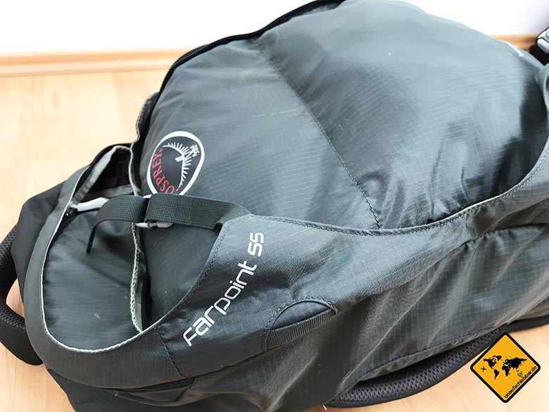 Thailand Packliste Backpacker Rucksack Osprey Farpoint 55