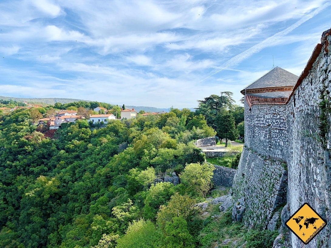 Trsat Castle Mauer Bäume